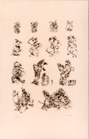 Lithographie V / Henri Michaux | Michaux, Henri (1899-1984)