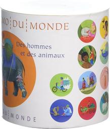 Jeu de Mémo du Monde : des hommes et des animaux / Judith Gueyfier | Gueyfier, Judith (1981-....). Illustrateur
